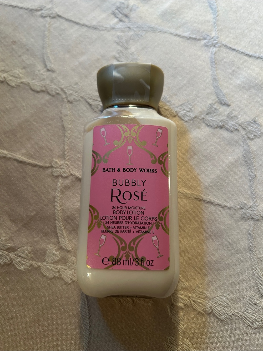 Mini Bubbly Rose Bath And Body Works Lotion New